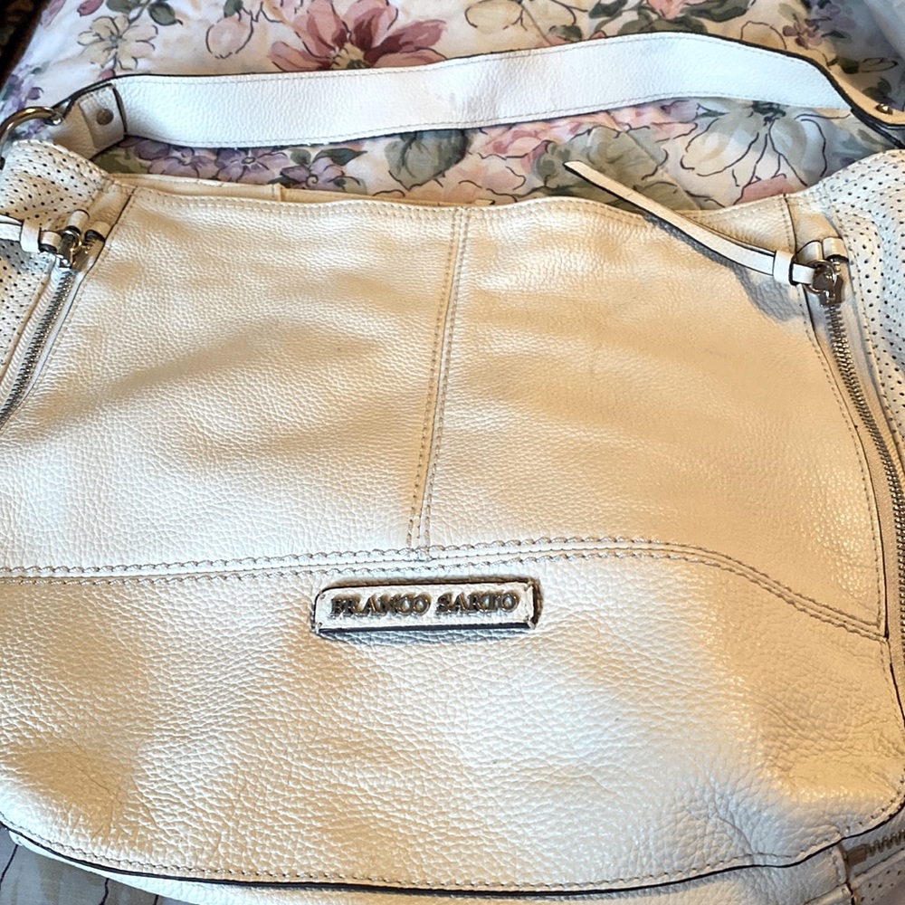 purse , franco sarto , cream color